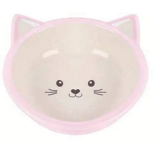 Růžová miska pro koťátko 200ml