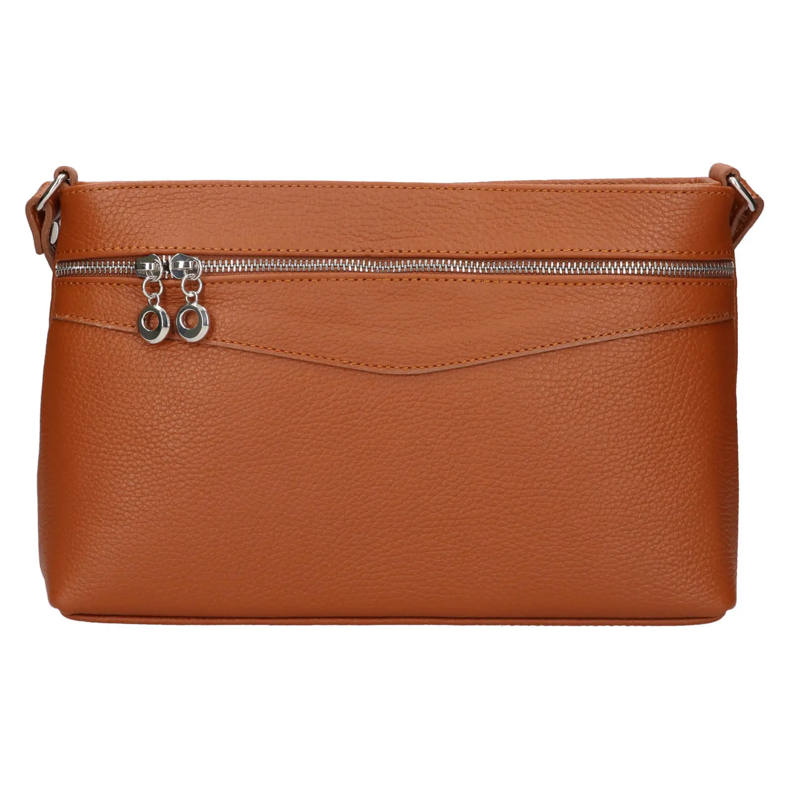 Dámská kožená crossbody kabelka Italia Benea - hnědá