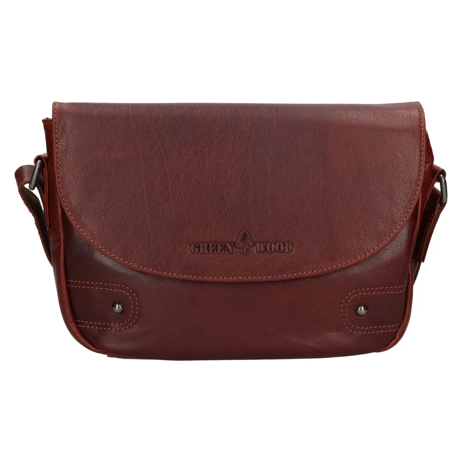 Dámská kožená crossbody kabelka Greenwood Nora - hnědá