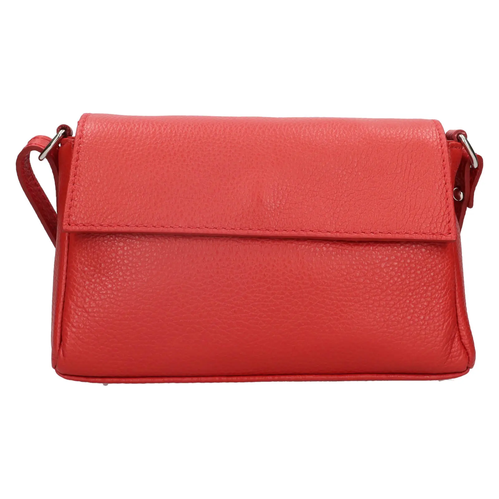 Dámská kožená crossbody kabelka Italia Darina - červená