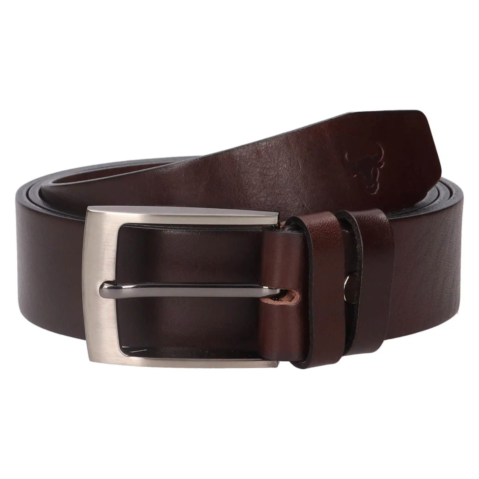 Pánský kožený opasek Belt Toro Viktor - tmavě hnědá