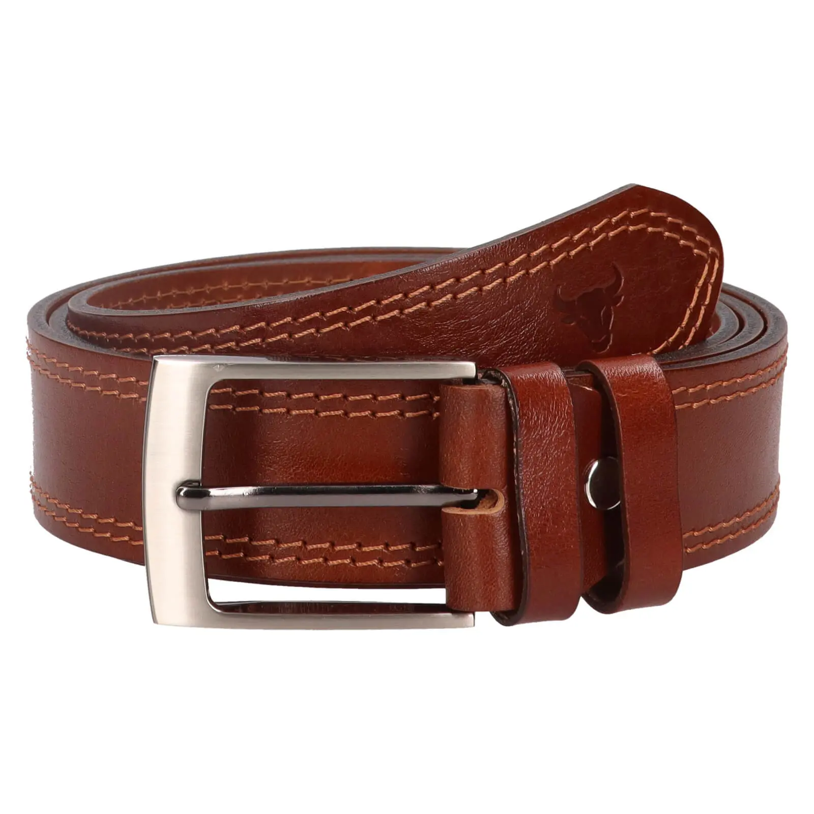 Pánský kožený opasek Belt Toro Gustavo - hnědá