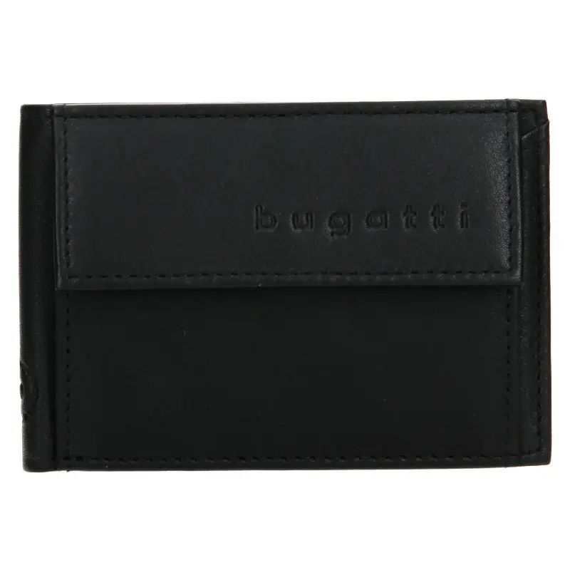 Pánská kožená dolarovka Bugatti Mauric - černá