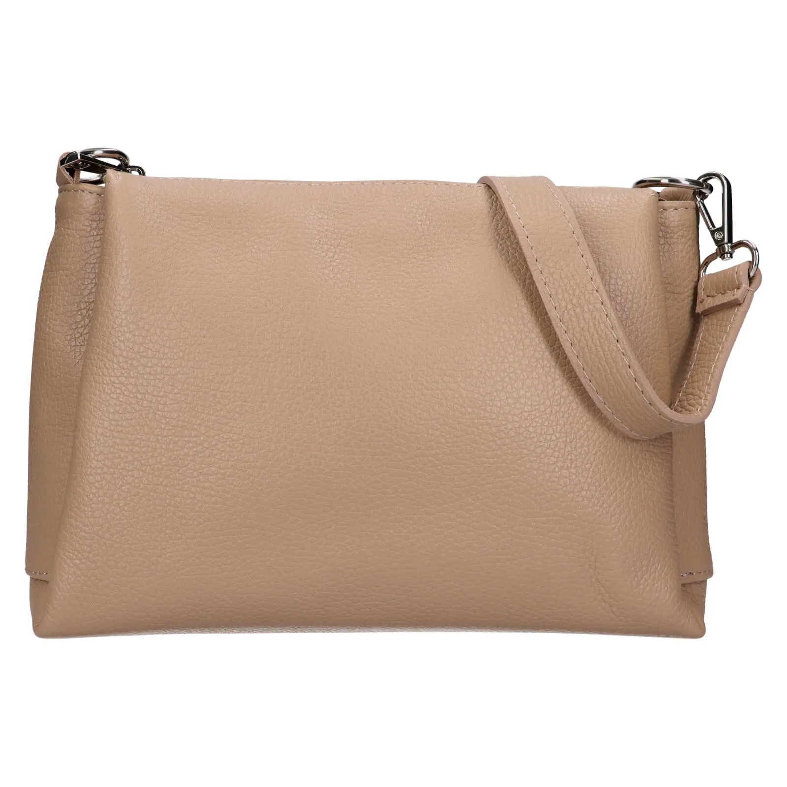 Dámská kožená crossbody kabelka Italia Tamara - béžová