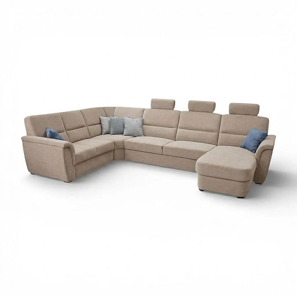 Kasvo sedací souprava SAMANTA LUX B2U-VROH-3SRHm-DU+3x záhlavník