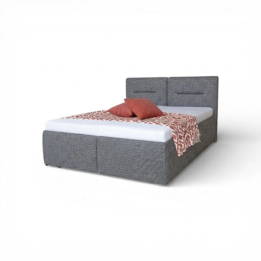 Kasvo postel INEZ 2 180 cm + plynové vzpěry PW 14 šedá