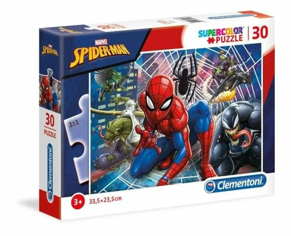 Puzzle Supercolor Spider-Man 30 dílků - Clementoni