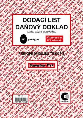 Dodací list - daňový doklad A5