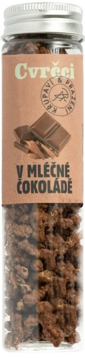 Cvrčci v mléčné čokoládě (30g)