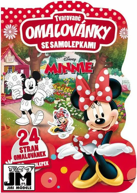 Minnie - Tvarované omalovánky se samolepkami - kolektiv autorů