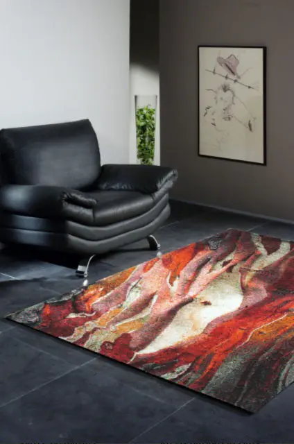 Kusový koberec Rust 21304/910 abstraktní červený 160x230 cm