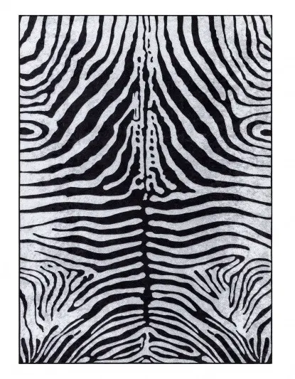 Kusový koberec Miro 51331.803 Zebra black / white 120x170 cm