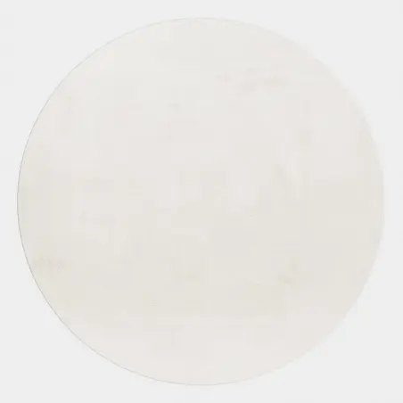 Kusový koberec kruh Pouffy 5100 cream Kruh Ø