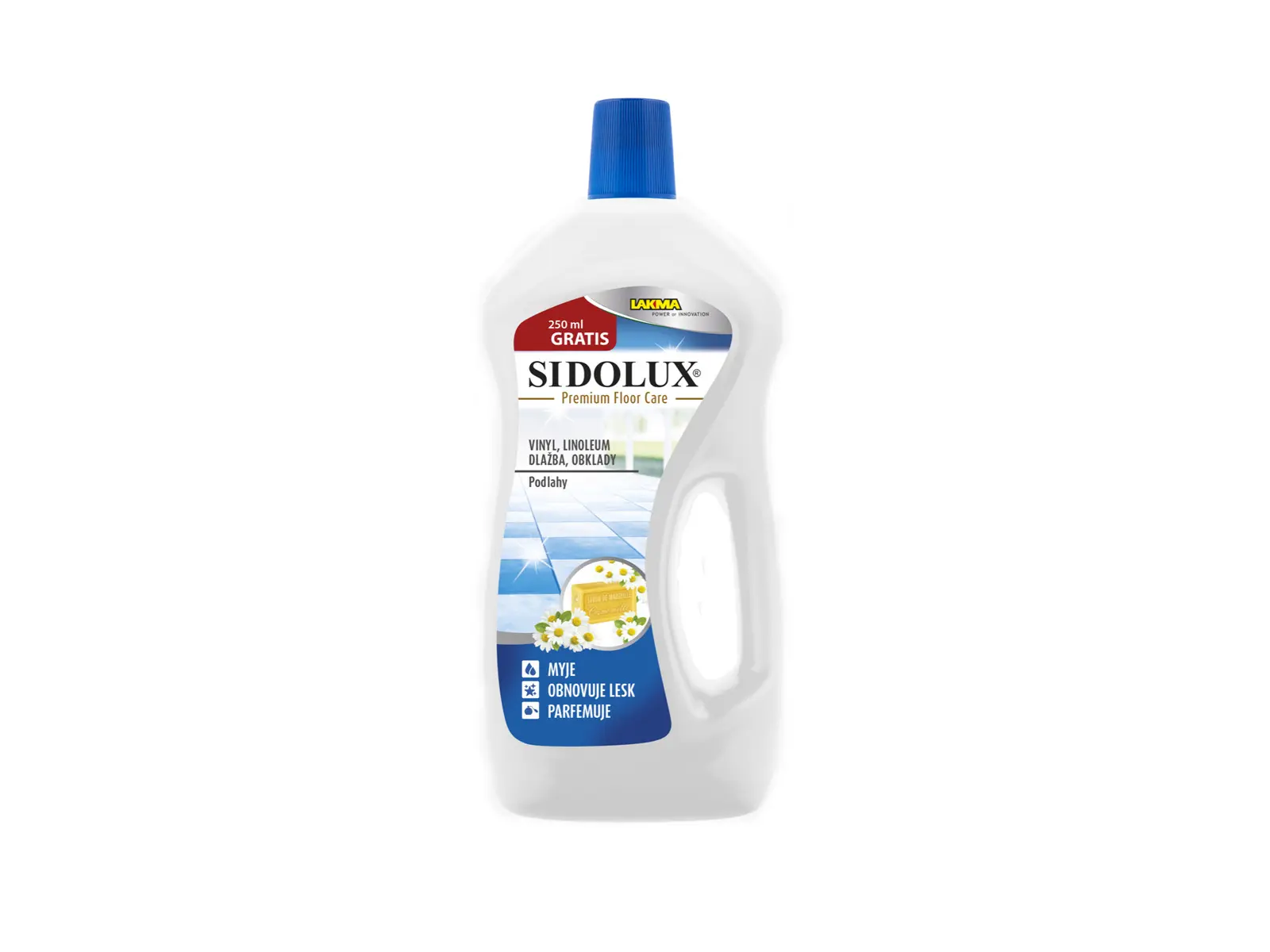 Sidolux Premium Floor Care - Vinyl,linoleum, dlažba, obklady - Marseillské mýdlo750ml