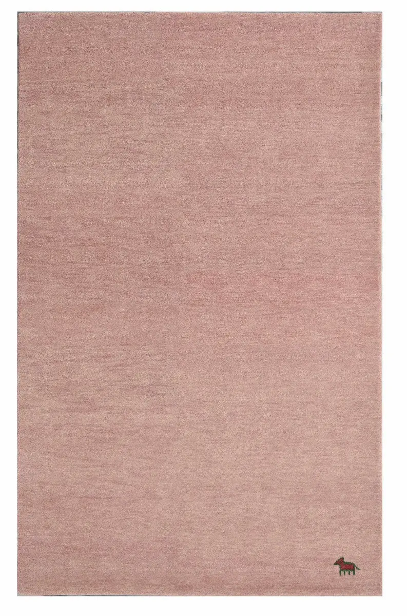 Ručně všívaný kusový koberec Asra wool pink 40x60 cm