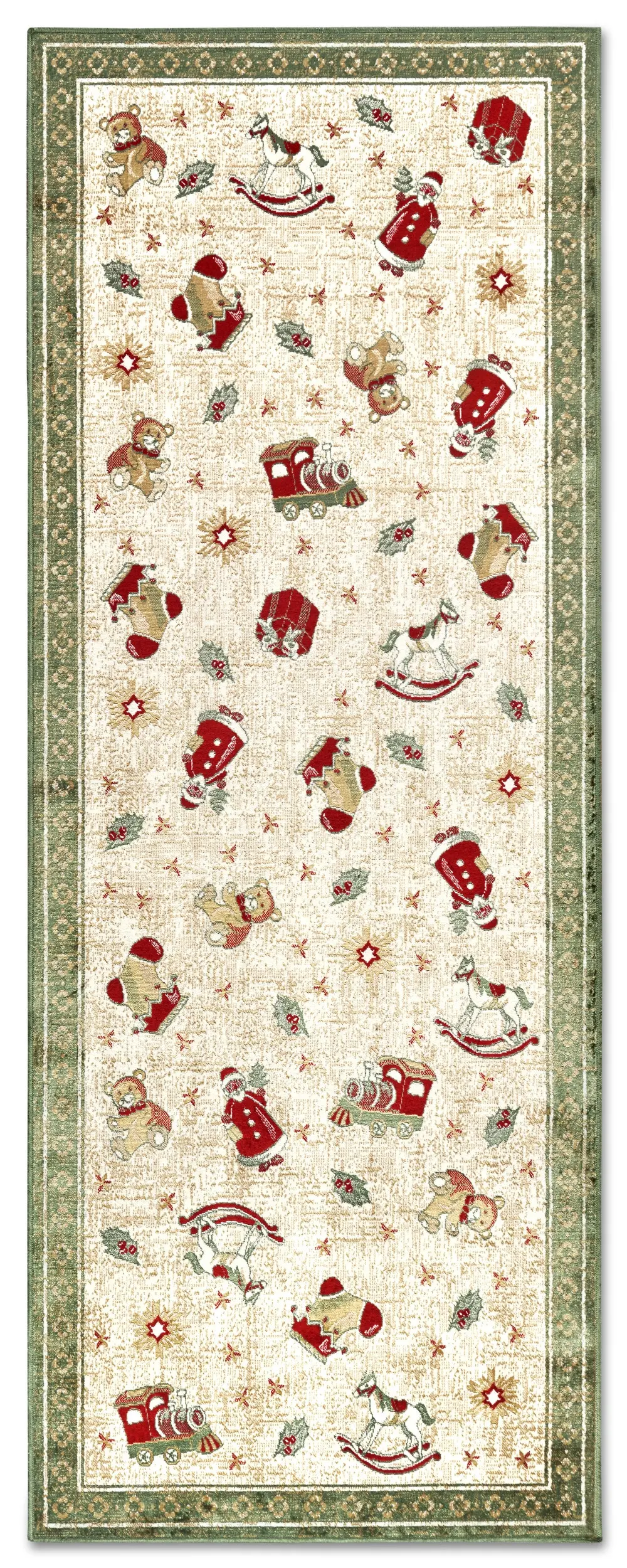 Běhoun Villeroy & Boch Toy's delight se střiženým vlasem 106218 Green, Multicolor 80x200 cm