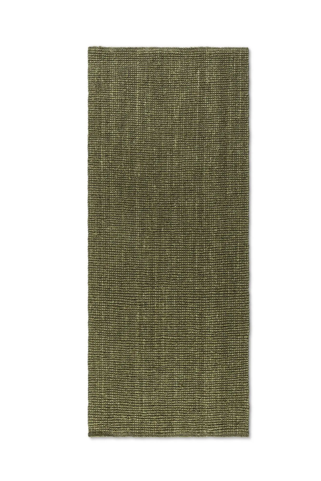 Běhoun Bouclé Jute 105977 Jungle Green 80x200 cm