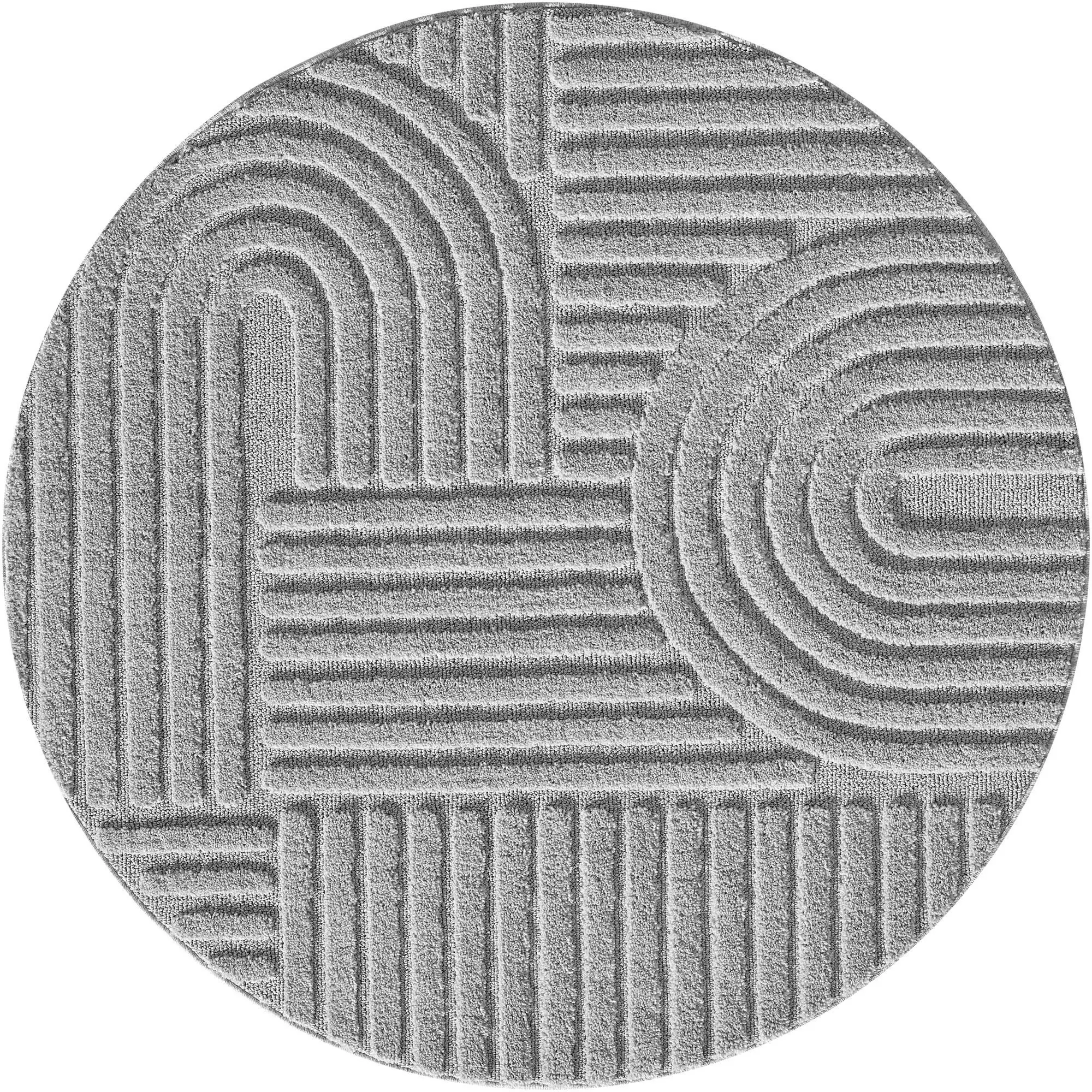 Světle šedý kulatý koberec ø 80 cm Art – Ayyildiz Carpets