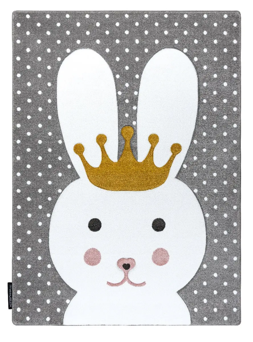 Dětský kusový koberec Petit Bunny grey 200x290 cm