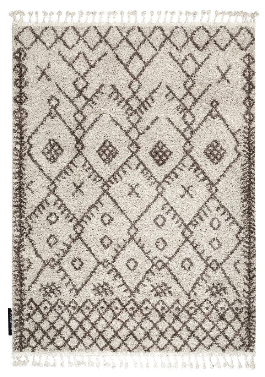 Kusový koberec Berber Tanger B5940 cream and brown 140x190 cm