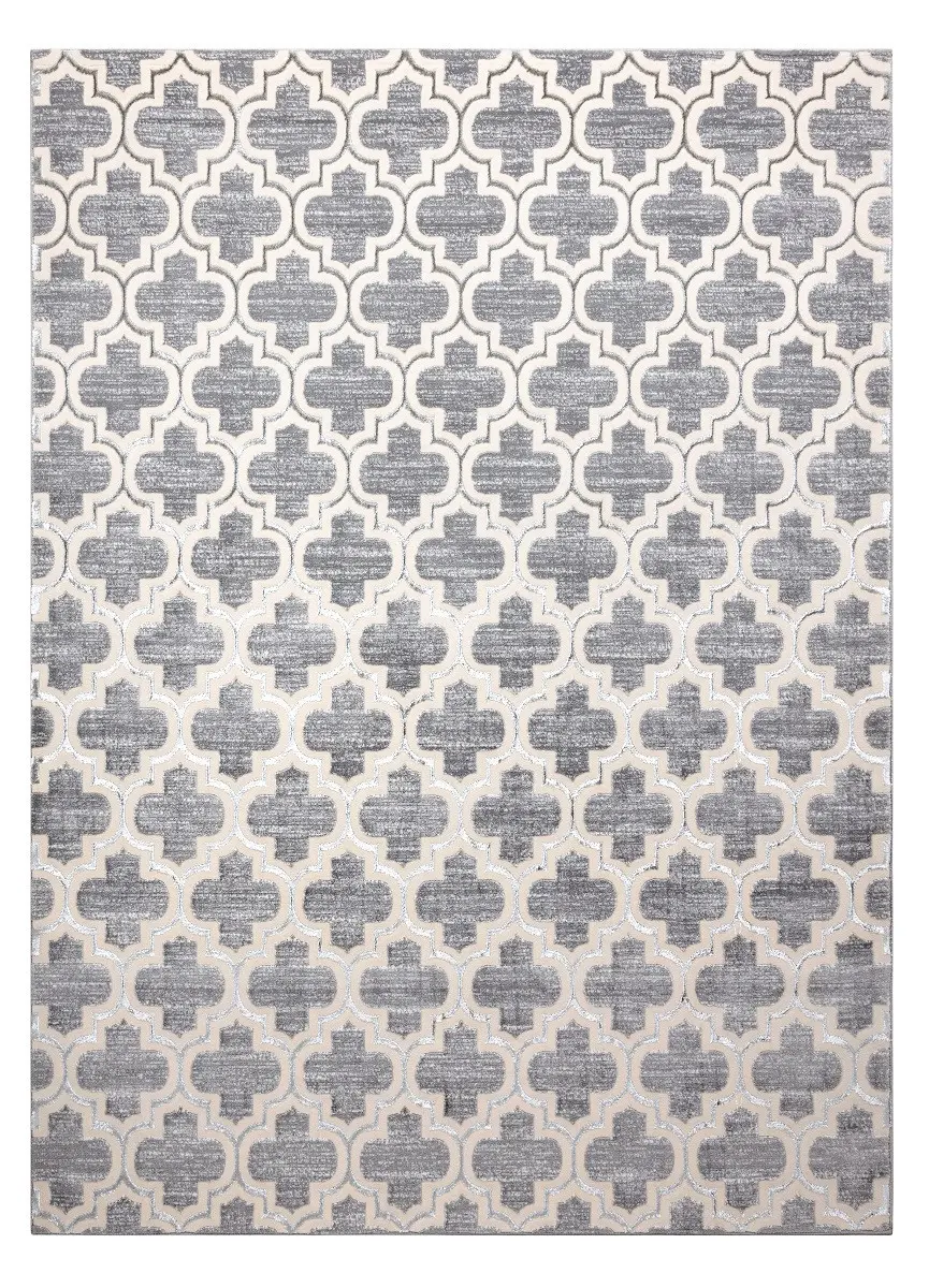 Kusový koberec Core W6764 Trellis grey/cream 120x170 cm