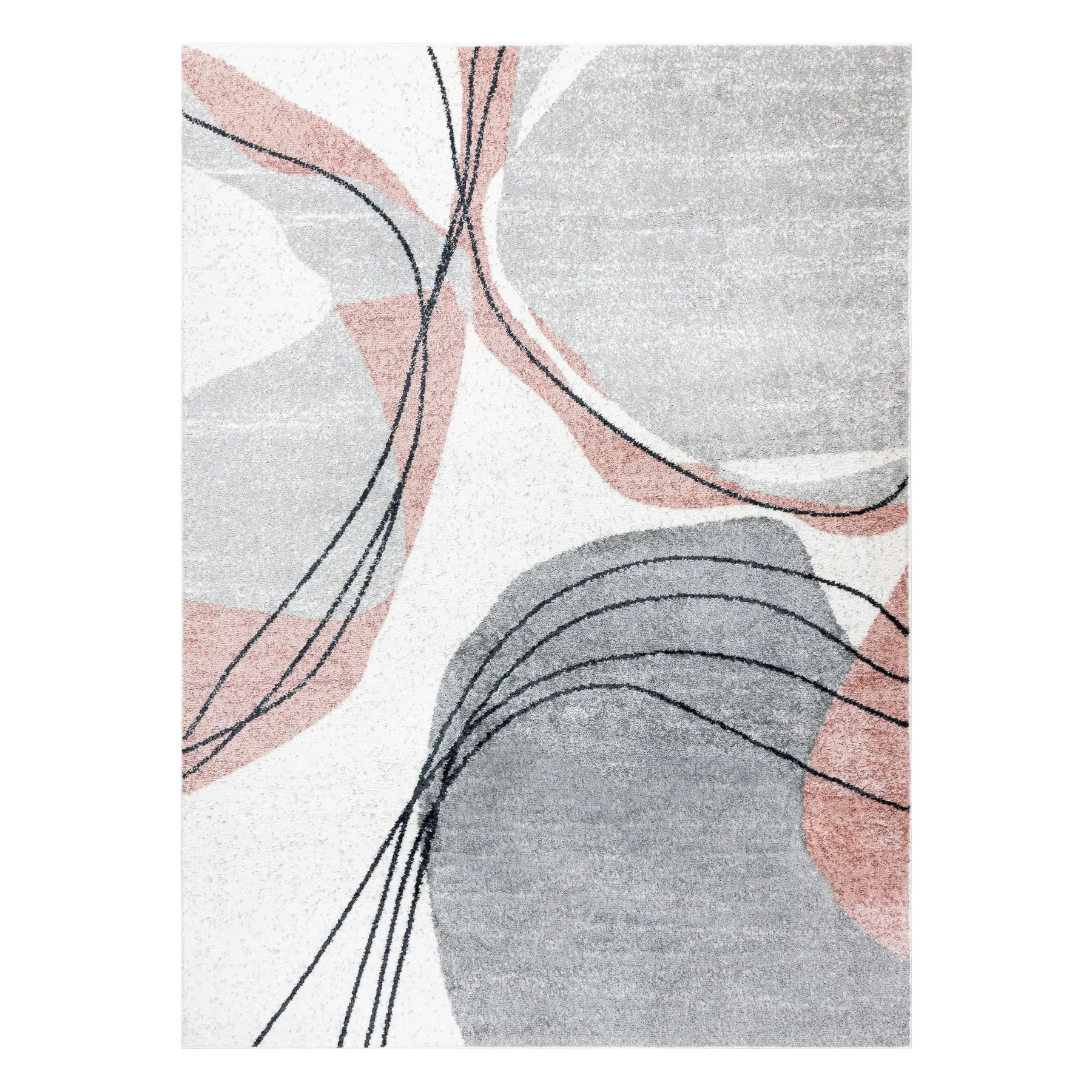 Kusový koberec Fusion 5868 white/dark pink 200x290 cm