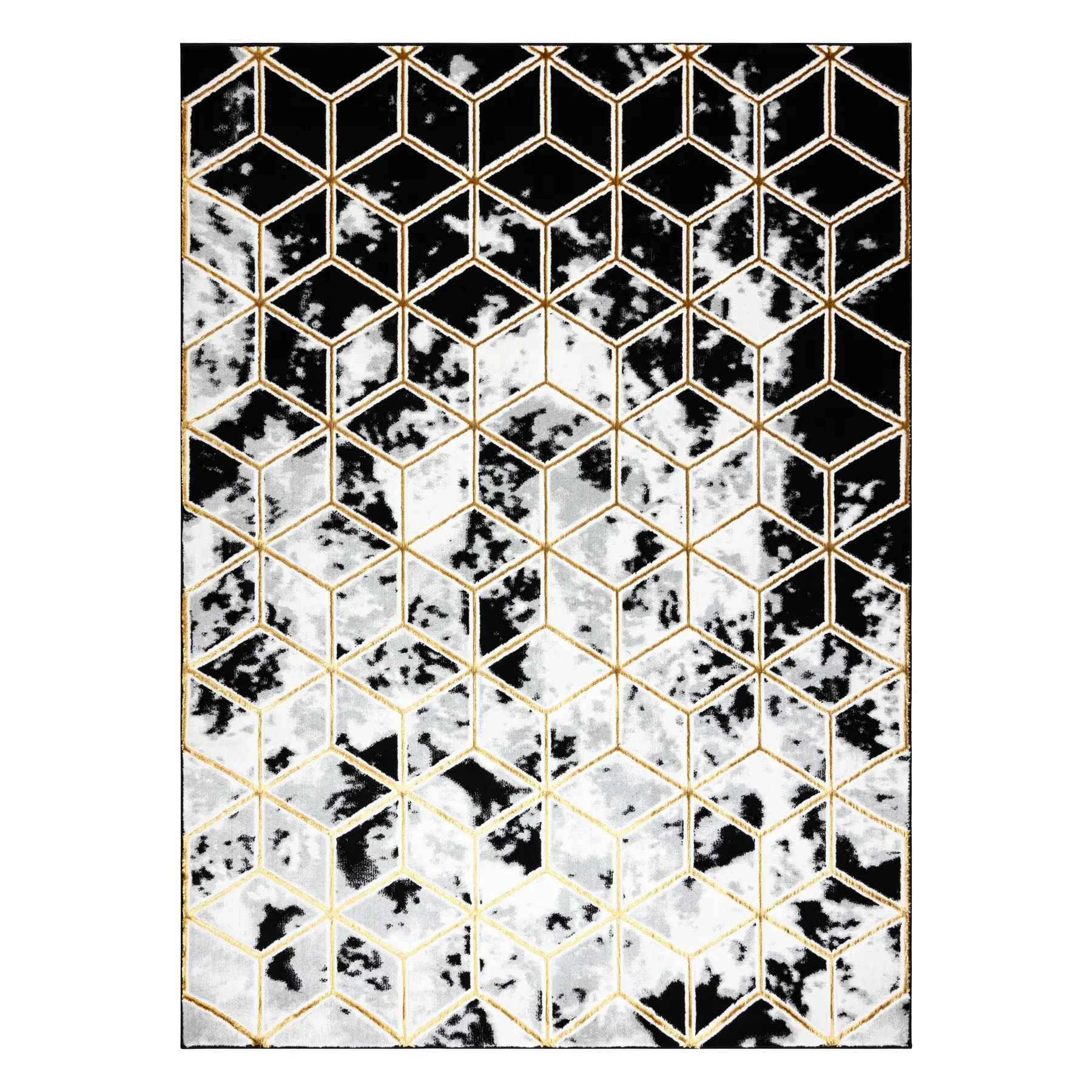 Kusový koberec Allure 1966 black/gold 160x220 cm