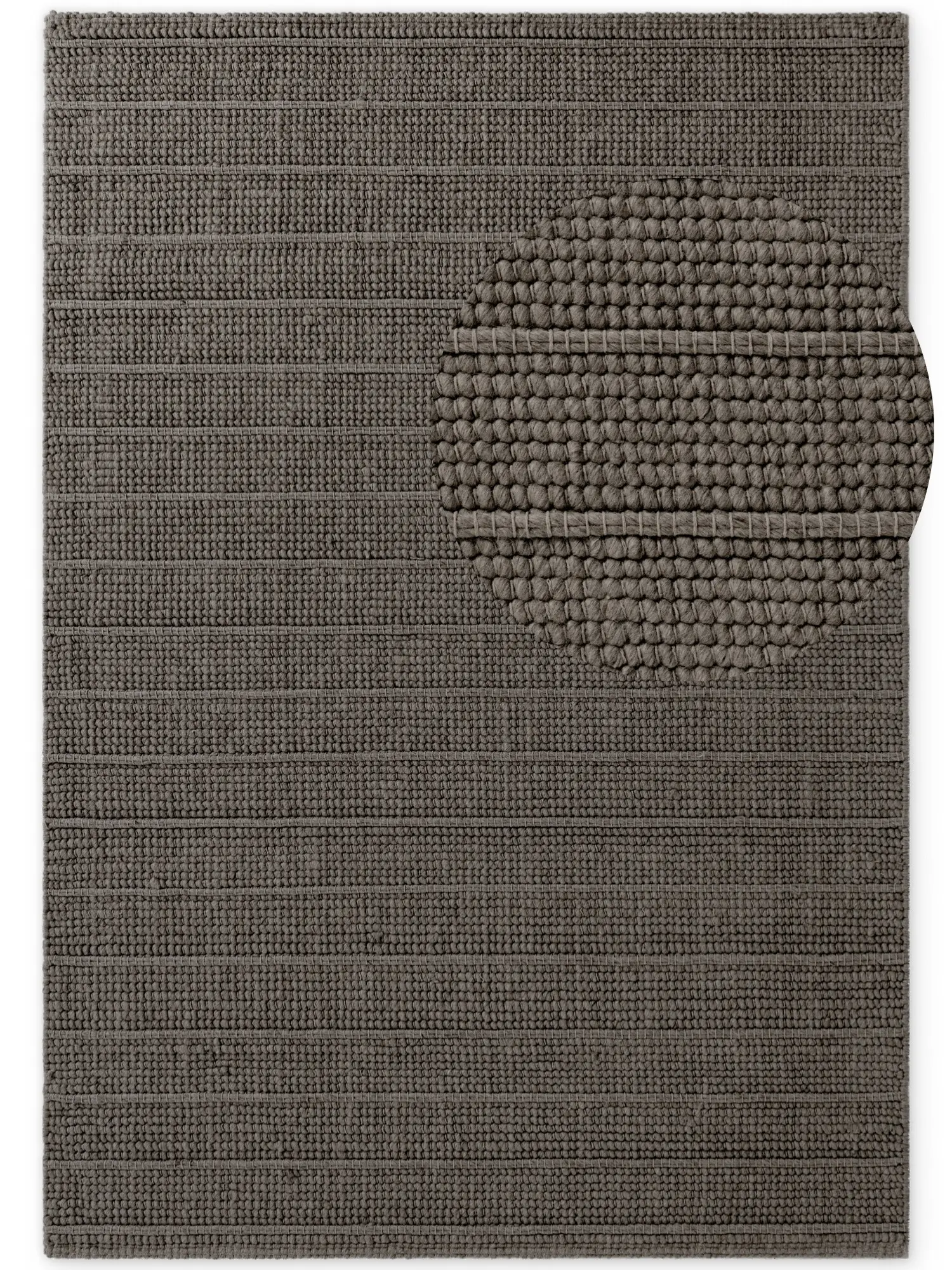 Tmavě šedý/tmavě hnědý ručně tkaný vlněný koberec 80x150 cm Camden Parker – Ted Baker