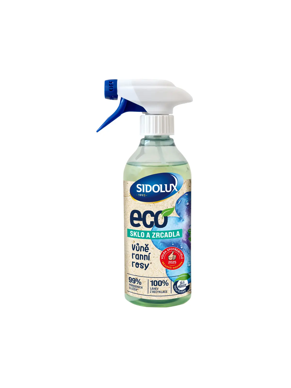 SIDOLUX ECO čistič oken a zrcadel 500 ml