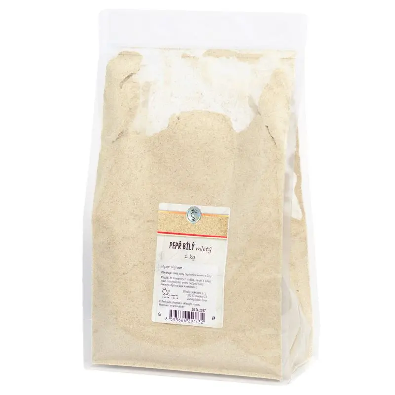 Pepř bílý mletý 1 kg