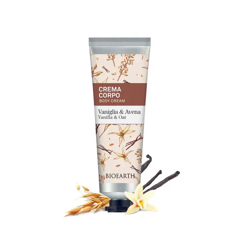BIOEARTH Tělový krém vanilka a oves 75 ml