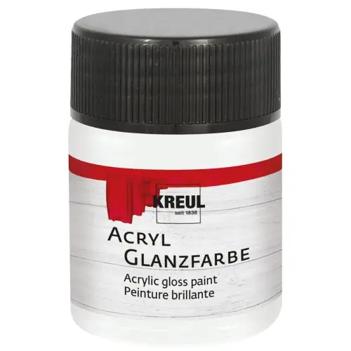 Kreul Akrylová barva lesklá KREUL 50 ml BÍLÁ