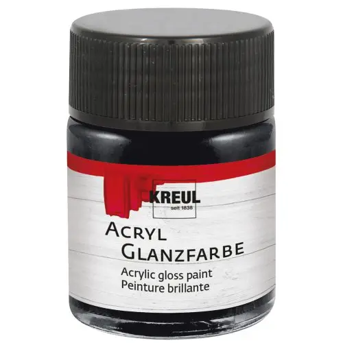 Kreul Akrylová barva lesklá KREUL 50 ml ČERNÁ