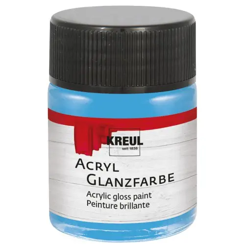 Kreul Akrylová barva lesklá KREUL 50 ml SVĚTLÁ MODRÁ