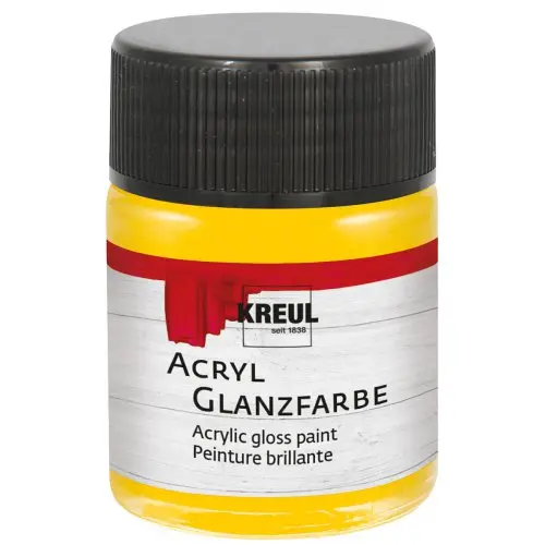 Kreul Akrylová barva lesklá KREUL 50 ml ZLATOŽLUTÁ