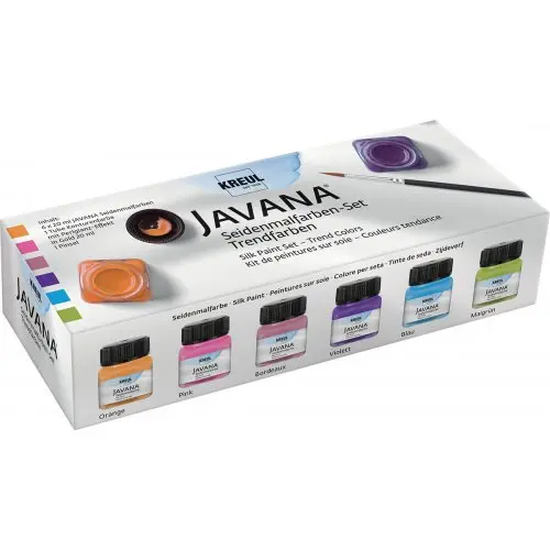 Sada barev na hedvábí - trend colors JAVANA