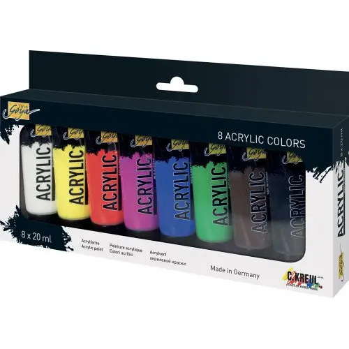 Sada Akrylových barev Solo Goya 8 barev 8x20ml - 1 ks