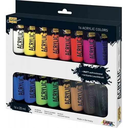 Sada Akrylových barev Solo Goya 16 barev 16x20ml - 1 ks