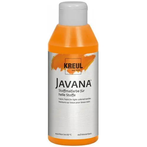 Kreul Barva na světlý textil JAVANA 250 ml ORANŽOVÁ