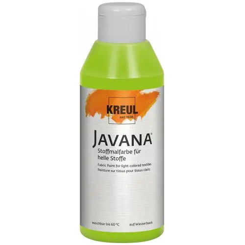 Kreul Barva na světlý textil JAVANA 250 ml MÁJOVÁ ZELENÁ