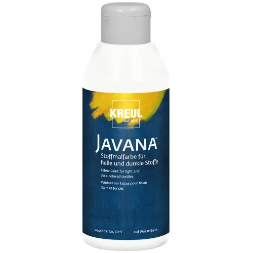Kreul Barva na světlý a tmavý textil JAVANA 250 ml BÍLÁ