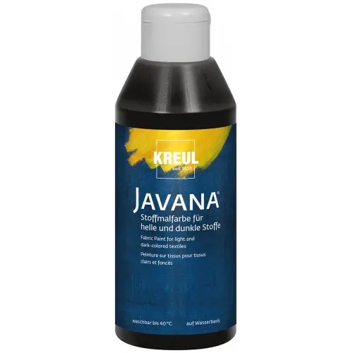Kreul Barva na světlý a tmavý textil JAVANA 250 ml ČERNÁ