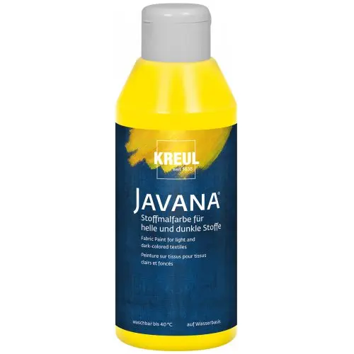 Kreul Barva na světlý a tmavý textil JAVANA 250 ml ŽLUTÁ