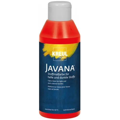 Kreul Barva na světlý a tmavý textil JAVANA 250 ml ČERVENÁ