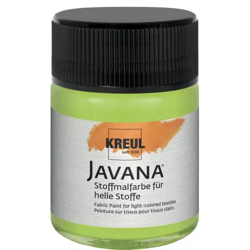 Kreul Barva na světlý textil JAVANA 50 ml FLUORESCENČNÍ ZELENÁ