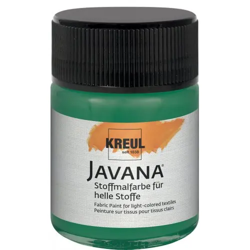 Kreul Barva na světlý textil JAVANA 50 ml TMAVÁ ZELENÁ