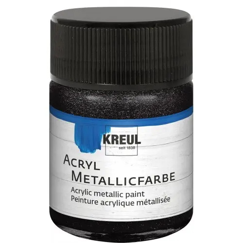 Kreul Akrylová barva metalická KREUL 50 ml ČERNÁ