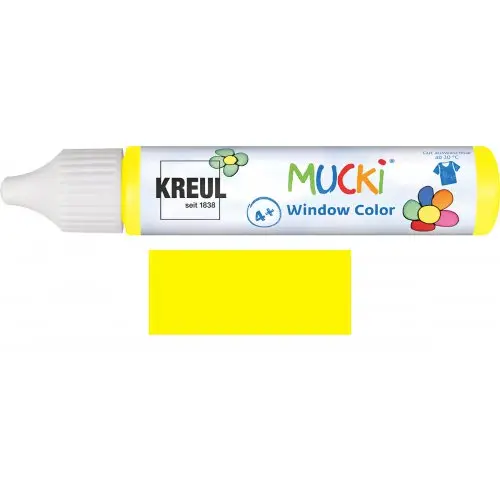 Mucki Barva na sklo MUCKI WINDOW COLOR 29 ml ŽLUTÁ