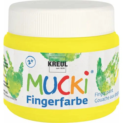 Mucki Prstová barva MUCKI 150 ml NEONOVÁ ŽLUTÁ