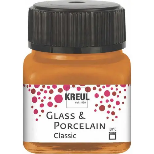 Kreul Barva na sklo a porcelán  classic 20 ml METALICKÁ ZLATOBRONZOVÁ